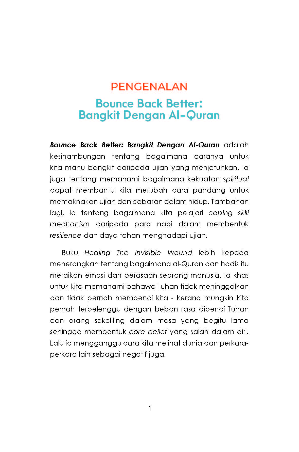 Bounce Back Better : Bangkit Dengan Al-Quran - Dr. Alizi, Dr. Ro